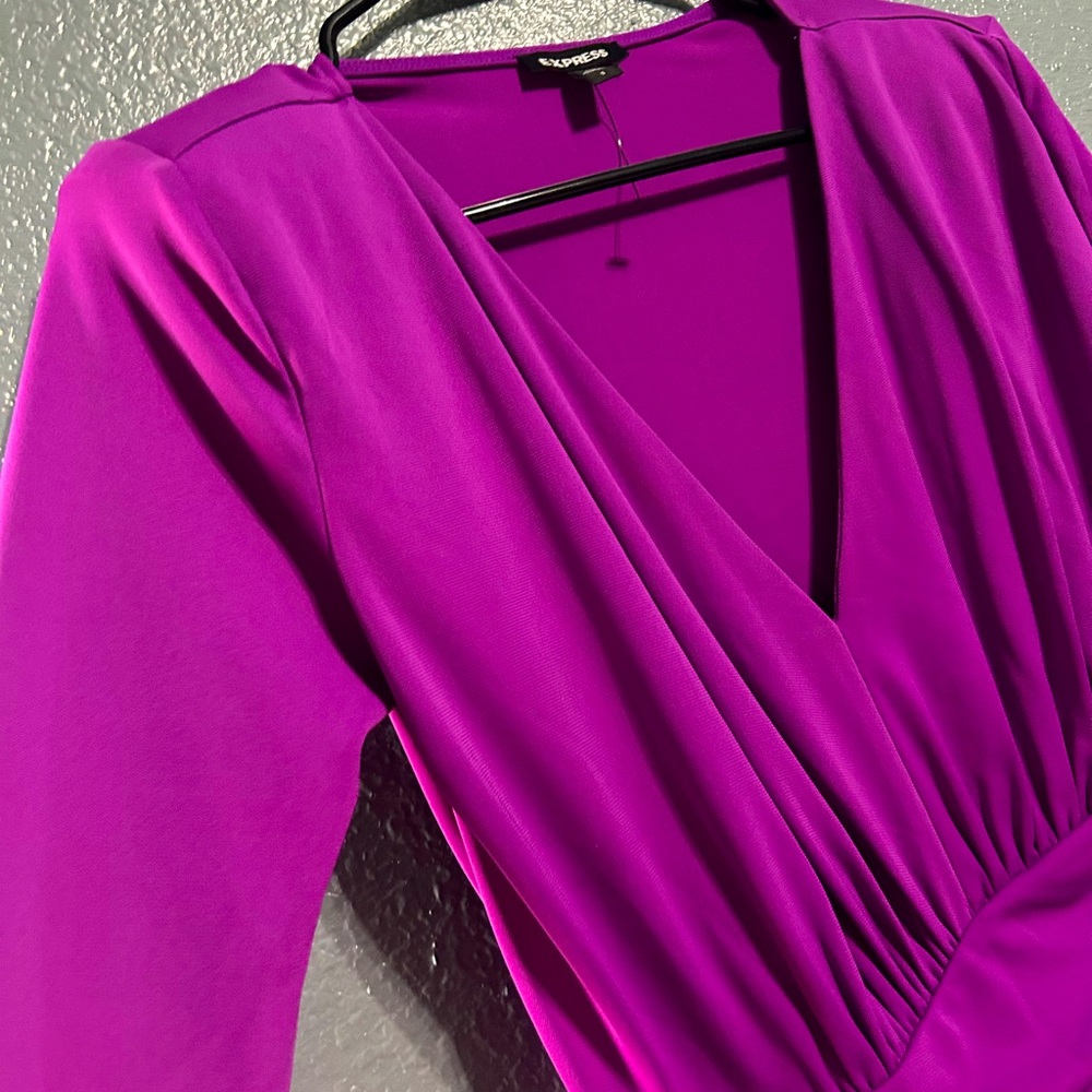NEW - Express magenta dress, elegant, classy, dressy!
